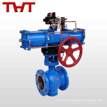 V type pneumatic actuator flow master needle ball valve